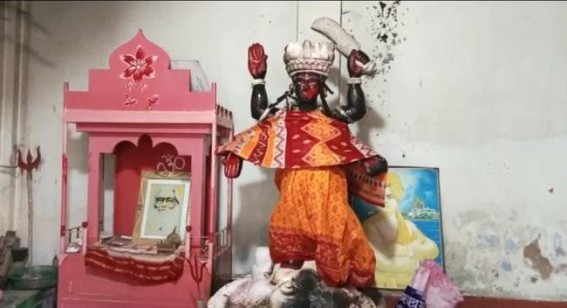 Miscreants set fire on Goddess Kali idol in Gandhigram area